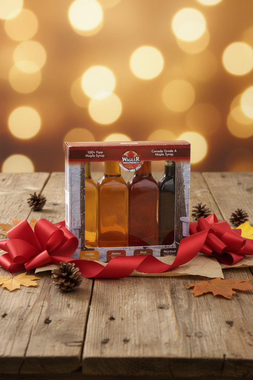 Maple Syrup Sample Pack - Experience All 4 Grades: Golden, Amber, Dark & Very Dark