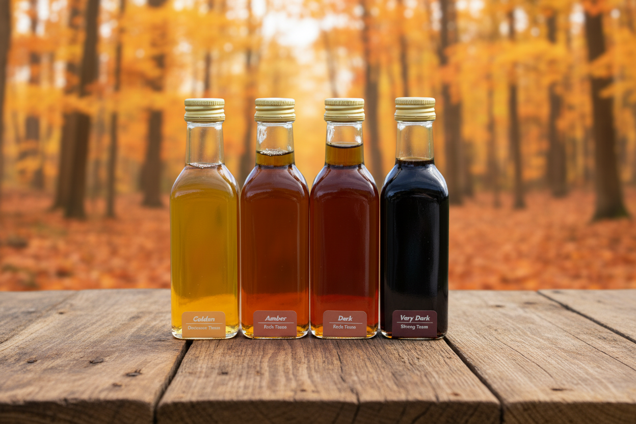 Maple Syrup Sample Pack - Experience All 4 Grades: Golden, Amber, Dark & Very Dark