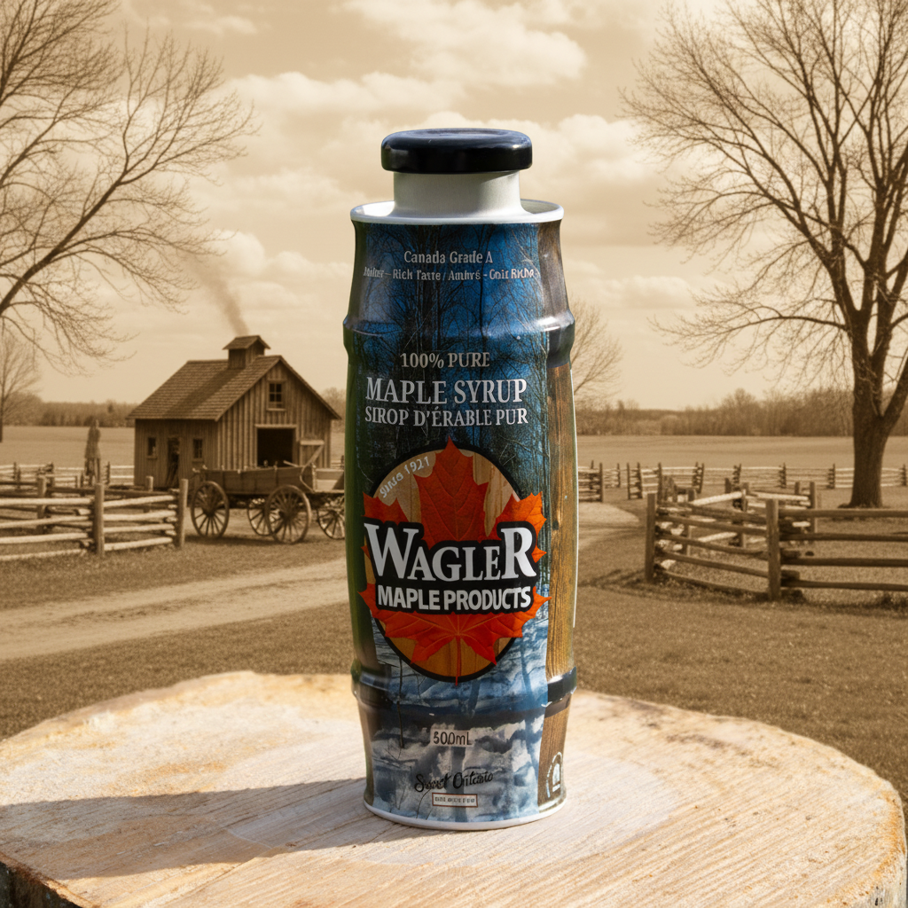 Pure Maple Syrup in Vintage Tin Barrel (500ml)