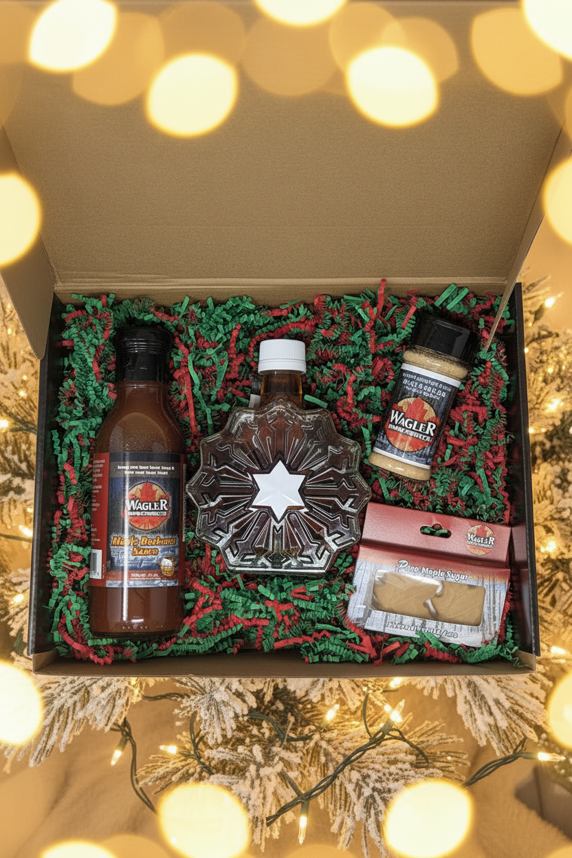 Customizable Holiday Maple Treats Gift Box Set- Pure Sweetness from our Ontario Sugarbush!