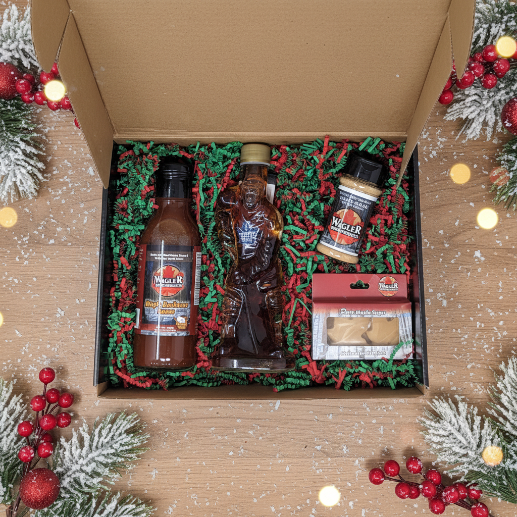 Customizable Holiday Maple Treats Gift Box Set- Pure Sweetness from our Ontario Sugarbush!