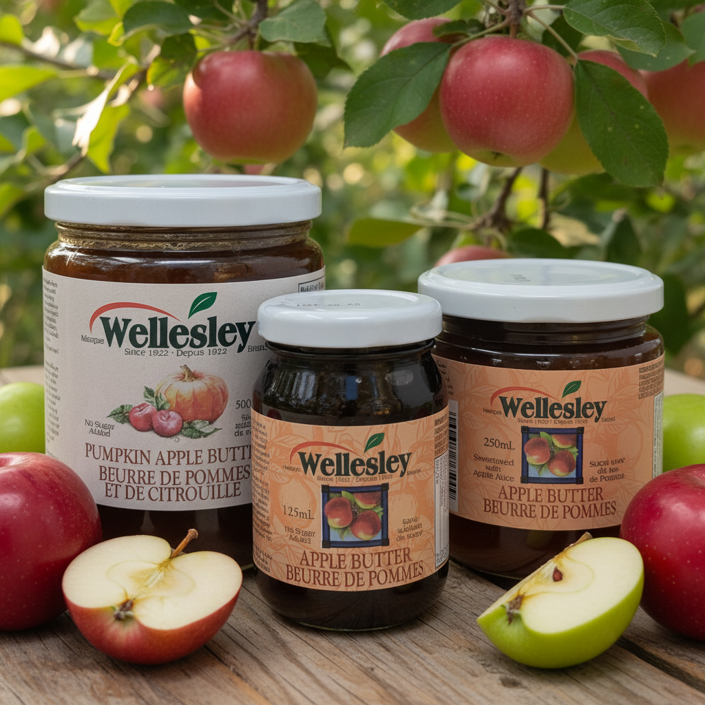 Wellesley Apple Products Apple Butter - smooth, rich deep apple flavour