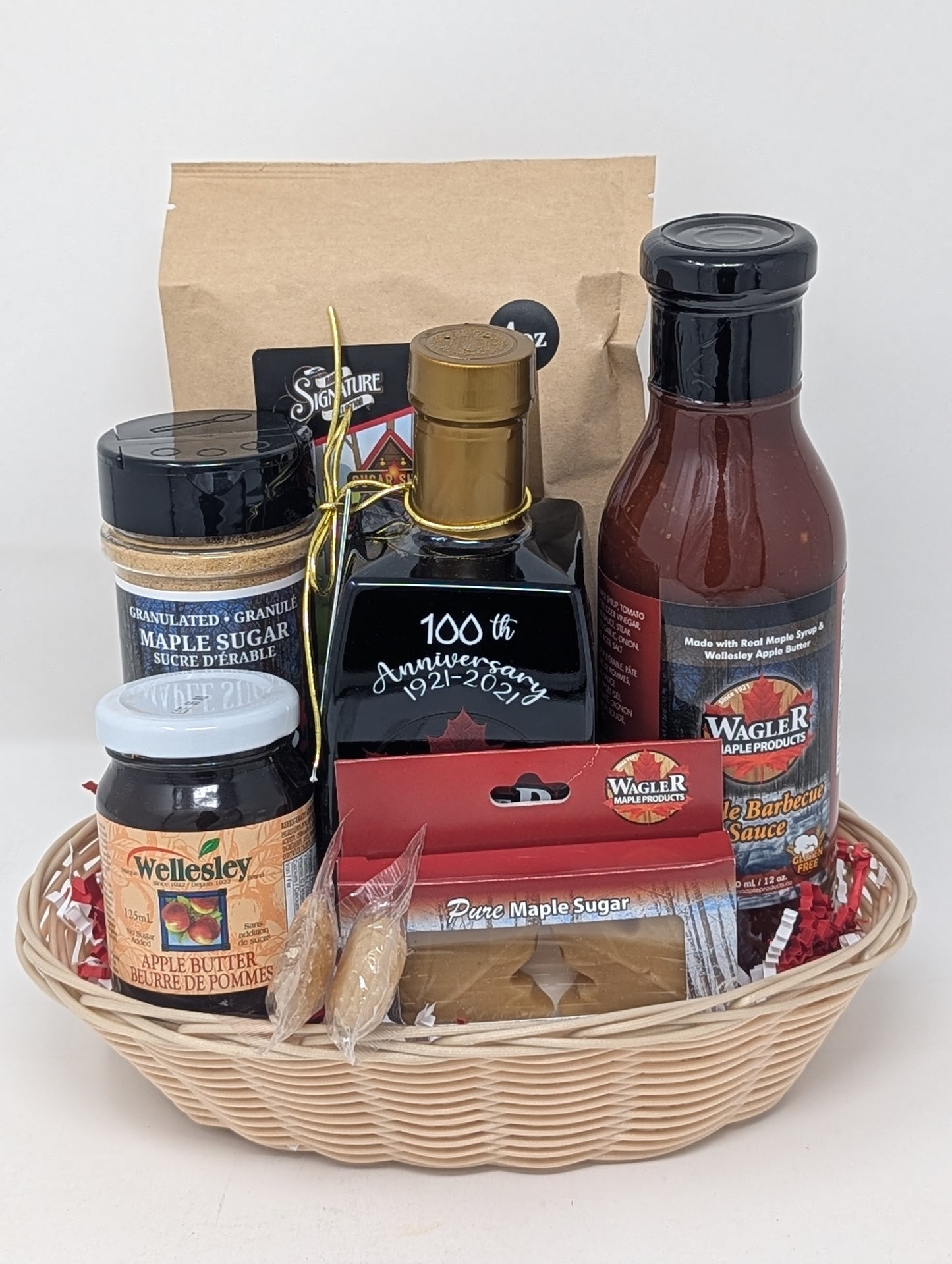 Wagler Maple Products Holiday Gift Baskets - 100% pure maple syrup and local products